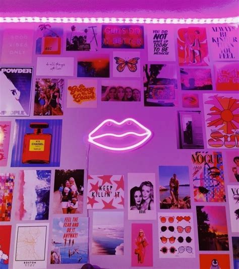 Pink Neon Lips  | Decoración de habitaciones, Ideas ...