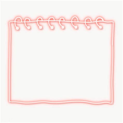 Pink neon paper note transparent png | premium image by ...