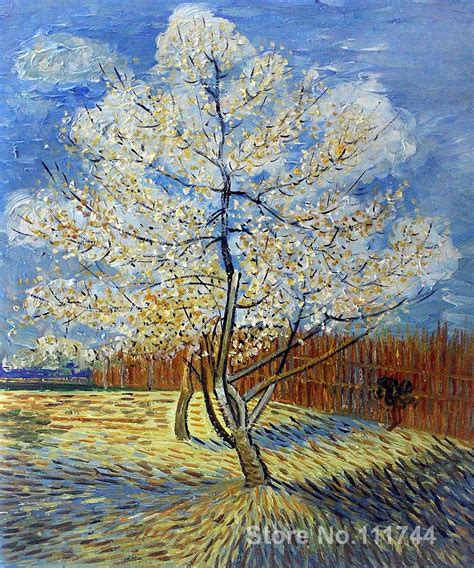 Pink Peach Tree Vincent Van Gogh famous paintings oil ...