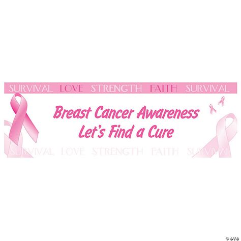 Pink Ribbon Breast Cancer Awareness Custom Banner   Medium | Oriental ...