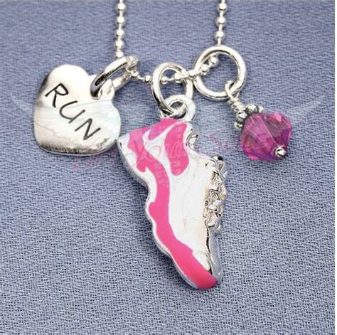 Pink Running Shoe Charm Trio Necklace – FavoriteRunShop