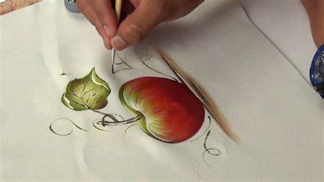 Pintando una manzana en tela   YouTube