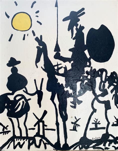 Pintura Curro Leyton en venta   Quijote Picasso