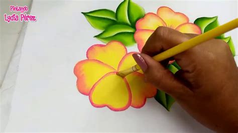 Pintura en tela como pintar flores amarillas fáciles   YouTube