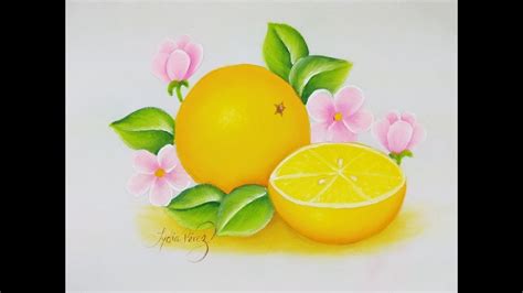 Pintura En Tela Como Pintar Naranjas   YouTube