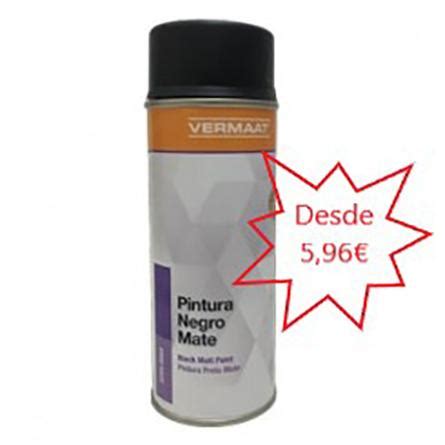 Pintura Universal Negro Mate en Spray 400ml.: 22,35 ...