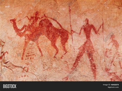 Pinturas rupestres prehistóricas famosas de Tassili N Ajjer, Argelia ...