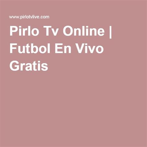 Pirlo Tv Online | Futbol En Vivo Gratis | Deportes | Deportes