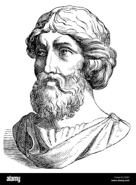 Pitágoras de Samos, filósofo, matemático griego jónico Fotografía de ...