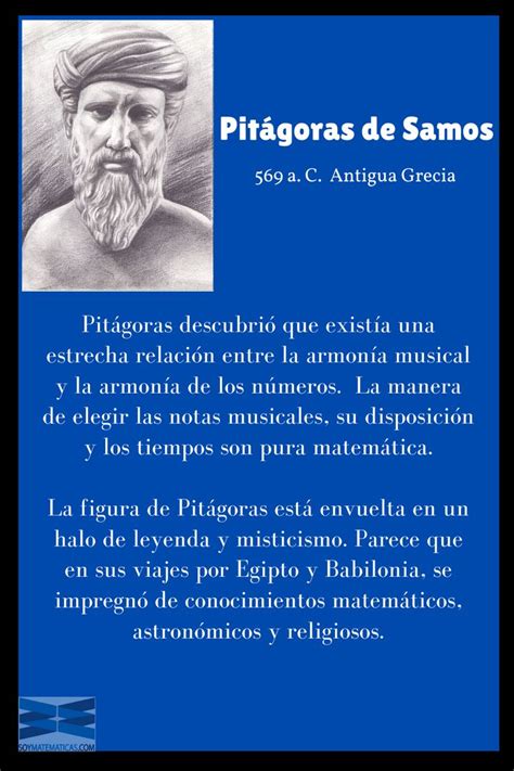 Pitágoras | Pitagoras de samos, Grecia antigua, Notas musicales