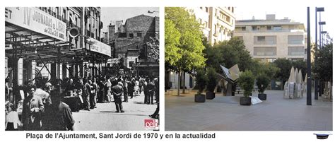 Plaça de l Ajuntament, Sant Jordi de 1970 y en la actualidad | Jordi ...