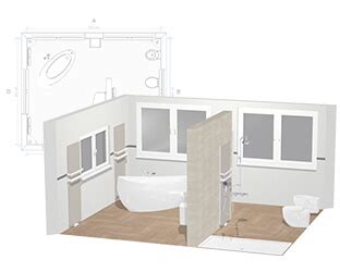 Planificador de baño 3D: Diseñe el cuarto de baño de sus sueños online ...