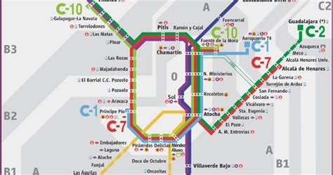 Plano de Cercanías Madrid, edición Abril 2012 | es por madrid