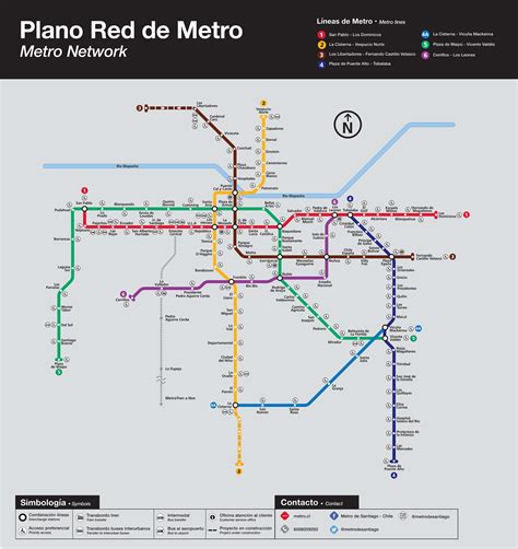 Plano de Red   Tu Viaje   Metro de Santiago