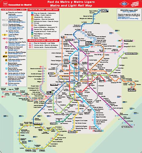 Plano del Metro de Madrid   No oficial | Plano en grande ...
