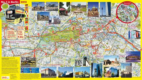 Plano y mapa turistico de Berlín : monumentos y tours