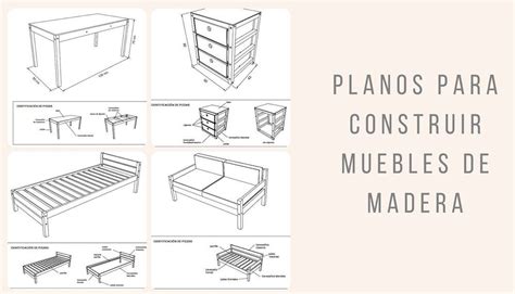 Planos para construir muebles de madera | Muebles de madera, Planos de ...