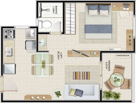 planta baixa de loft   Pesquisa Google | Guest house plans ...