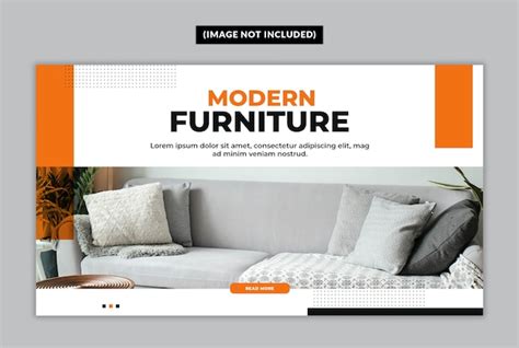 Plantilla de banner web de muebles modernos | Archivo PSD Premium