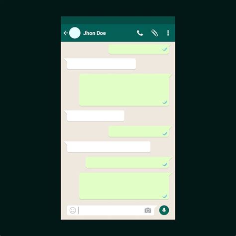 Plantilla de chat de whatsapp | Descargar Vectores Premium
