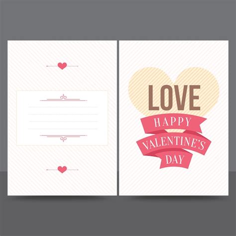 Plantilla de diseño de tarjeta de felicitación de amor en corazón de ...