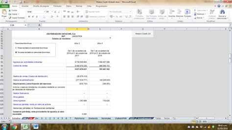 Plantilla De Excel Para Elaborar Estados Financieros $ 22.000 en ...