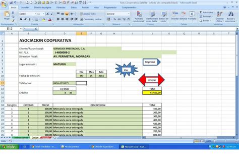 Plantilla De Factura En Excel Para Pyme Automatica Lvbp1 ...