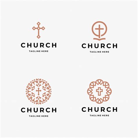 Plantilla de logotipo de iglesia | Vector Premium