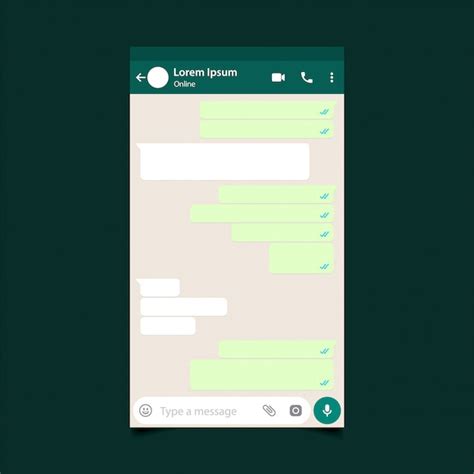 Plantilla de pantalla de whatsapp | Descargar Vectores gratis