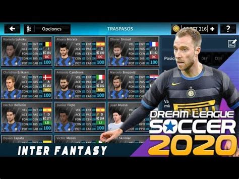 PLANTILLA DEL INTER DE MILAN FANTASY 2021 NORMAL Y AL 100 ...