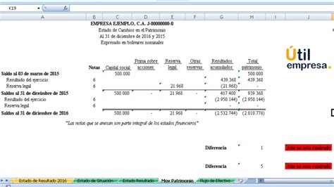 Plantilla En Excel Analisis De Estados Financieros Bs 50000000 En Images