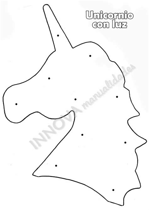 Plantilla unicornio | Unicornio, Cabeza de unicornio ...