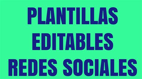 Plantillas Editables  PSD  Para Redes Sociales   YouTube