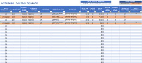 Plantillas gratis de inventario en Excel Smartsheet | MI casa