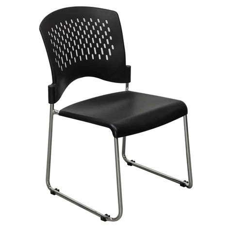 Plastic Used Back Stack Chair, Black   National Office ...
