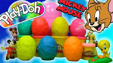 Play Doh Huevos Sorpresa Disney Mickey Mouse Juguetes para ...