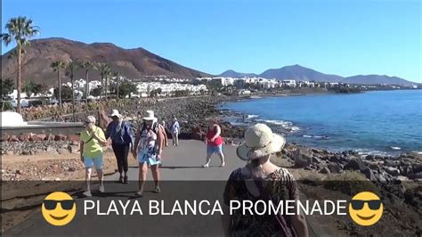 PLAYA BLANCA S 7.5 mile SEAFRONT PROMENADE, Lanzarote   YouTube