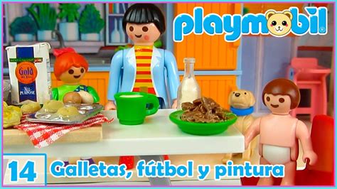 Playmobil 14 | Galletas, fútbol y pintura. La visita de ...