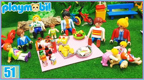 Playmobil 51   Un picnic en familia y el primer regalo de ...