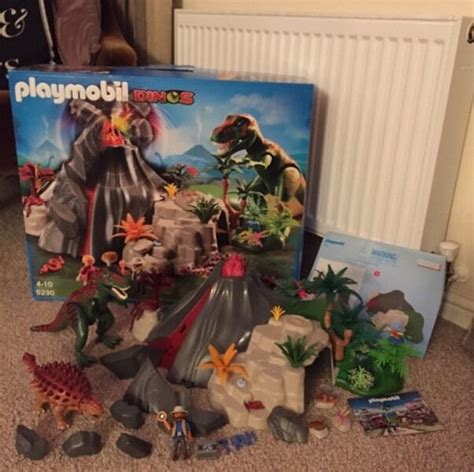 Playmobil 5230 Dinos dinosaur volcano set boxed as new ...