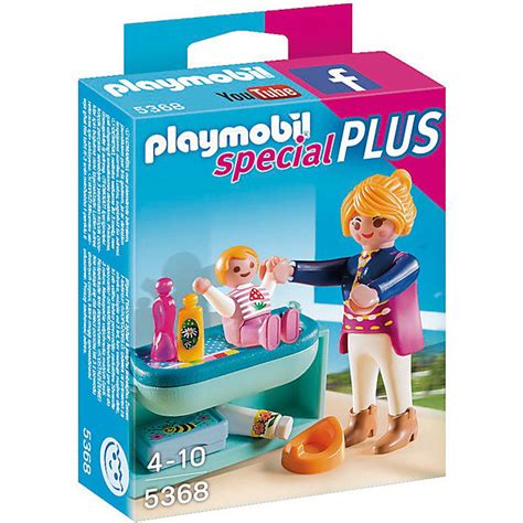 PLAYMOBIL 5368 Special Plus: Mutter mit Baby Wickeltisch ...