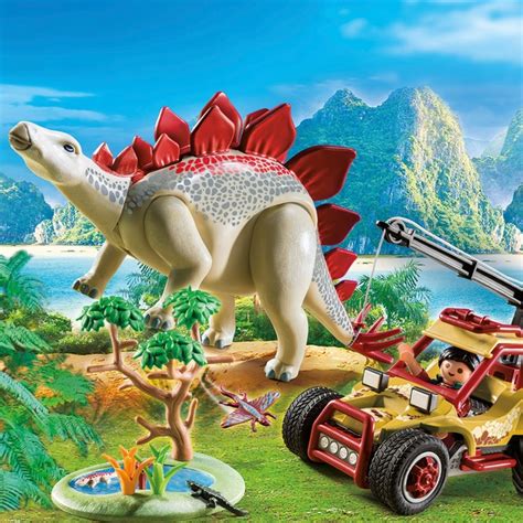 Playmobil 9432 Dinos Explorer Vehicle with Stegosaurus ...