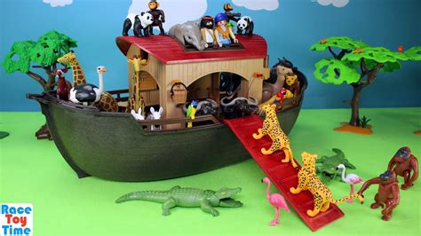 Playmobil Animals Ark Playset Build and Play   Toys Video ...