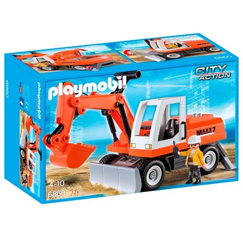 Playmobil City Action Excavadora Con Cargadora Frontal ...