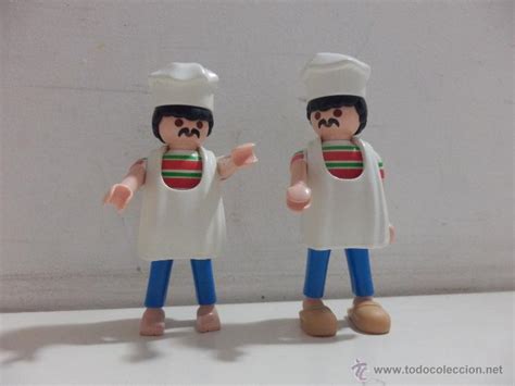 Playmobil ciudad cocineros chef con mandil   Vendido en ...