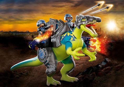 PLAYMOBIL Dino Rise 70625 pas cher   Spinosaure et combattants