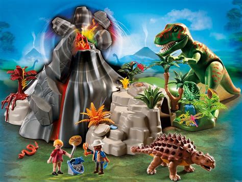 Playmobil Dinos 5230 Volcano with T Rex | eBay