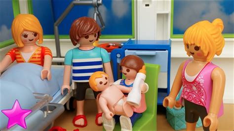 Playmobil en español 1ª#  La bebé nace  Juguetes   YouTube