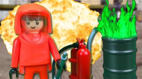 Playmobil en español Incendio en la Fábrica Química ...
