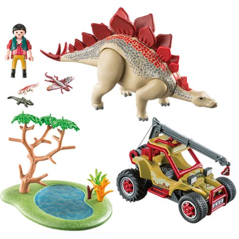 Playmobil Explorer Vehicle with Stegosaurus   Smart Kids Toys